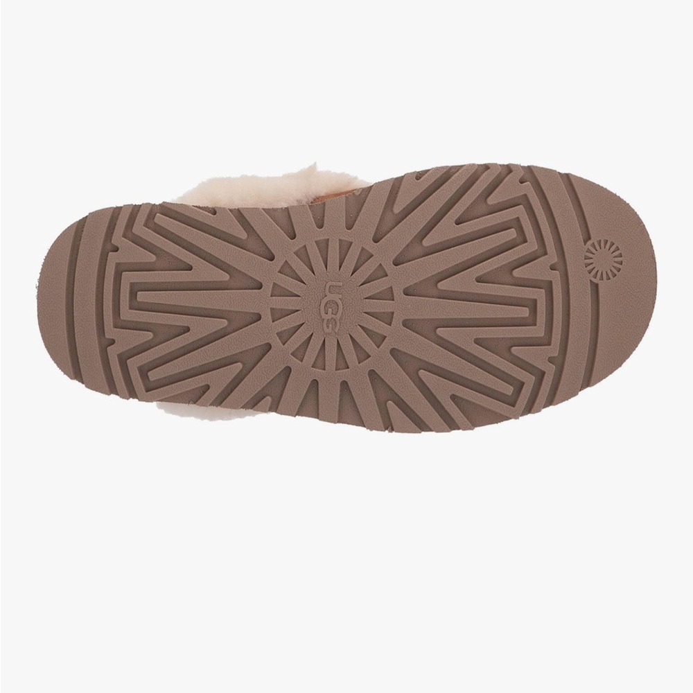 UGG Women's Disquette chestnut Shearling slip ons - Picture 6 of 17